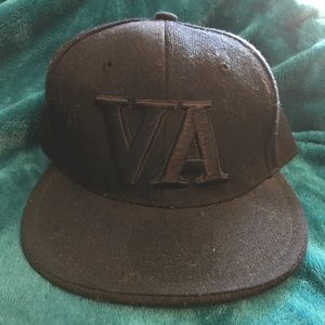 ALL BLACK VA Fitted Cap - Black/ Black - Sz M